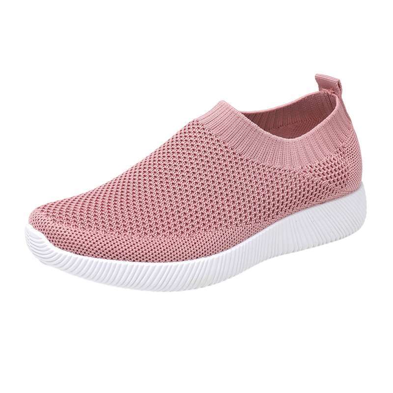pink mesh trainers