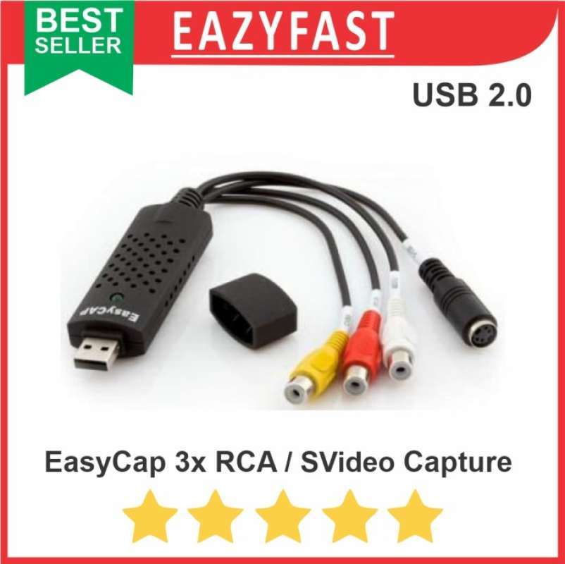 Jual Easycap Easy Cap USB Video Capture Rca Audio Video AV Dvr