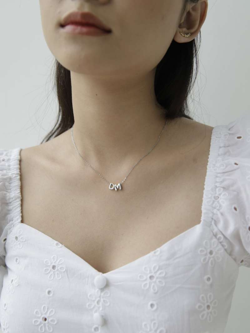 Jual Dear Me Jewelry Alphabet Necklace 