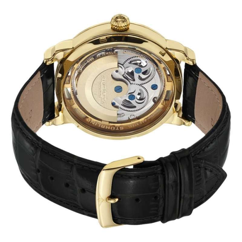 Stuhrling Anatol Jam Tangan Automatic Pria [371-02] Gold