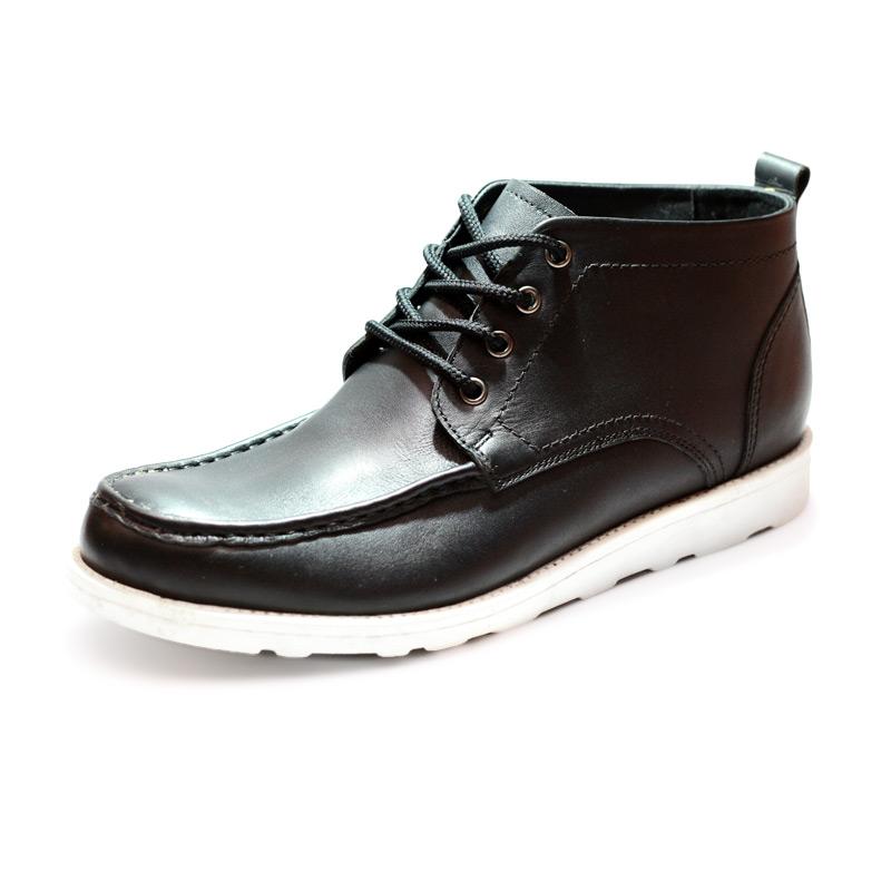 Jual Rionarn Ankle Boots Kulit Sepatu Boots Pria Hitam Original 1303 Online September 2020 Blibli Com