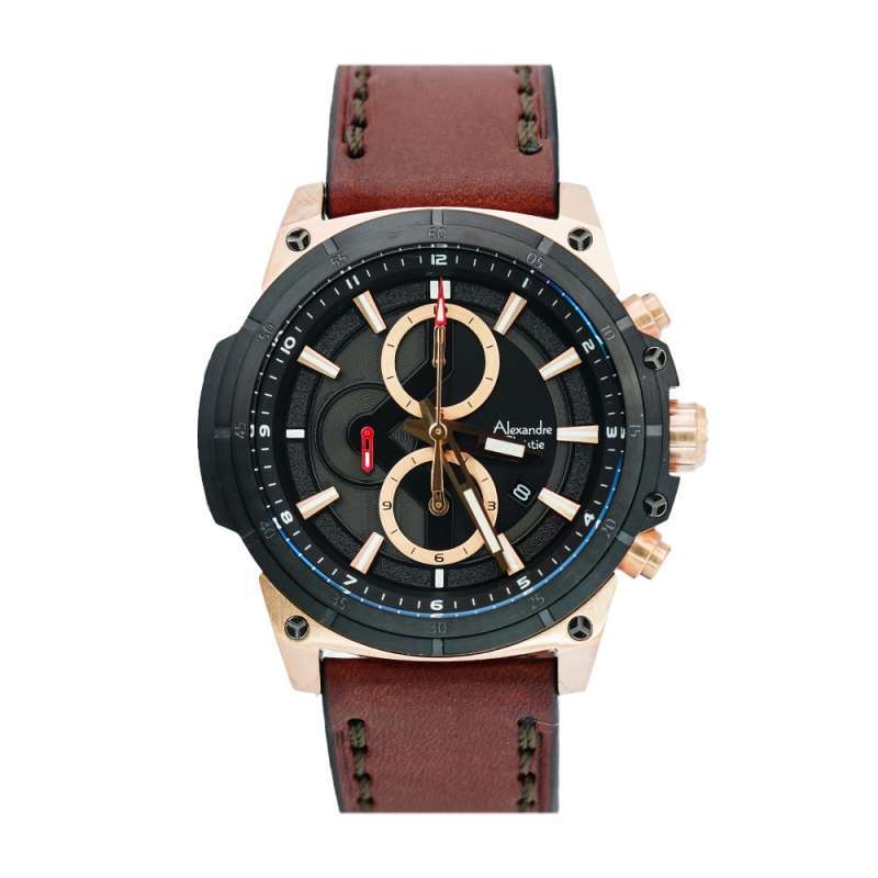 Jual Jam Tangan Alexandre Christie Pria Chronograph AC 6587 MC