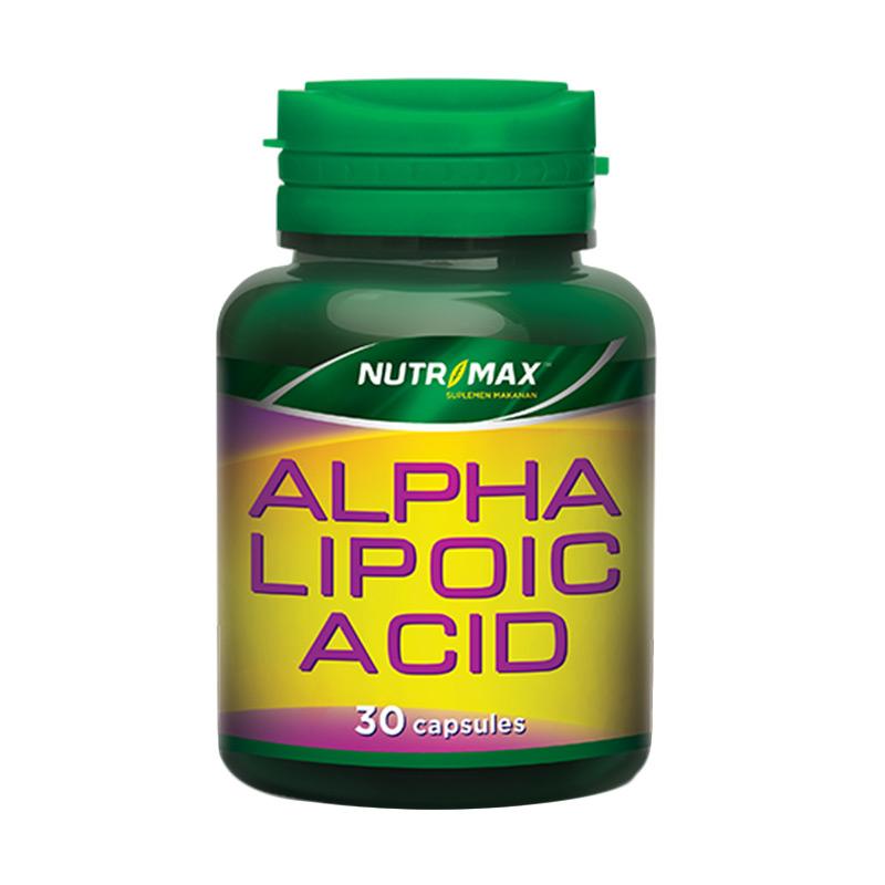 Jual Nutrimax Alpha Lipoic Acid Ala Isi 30 Vitamin Suplemen Obat Untuk Buat Penurun Menurunkan Menormalkan Kadar Gula Darah Kolesterol Kolestrol Alami Online November 2020 Blibli Com
