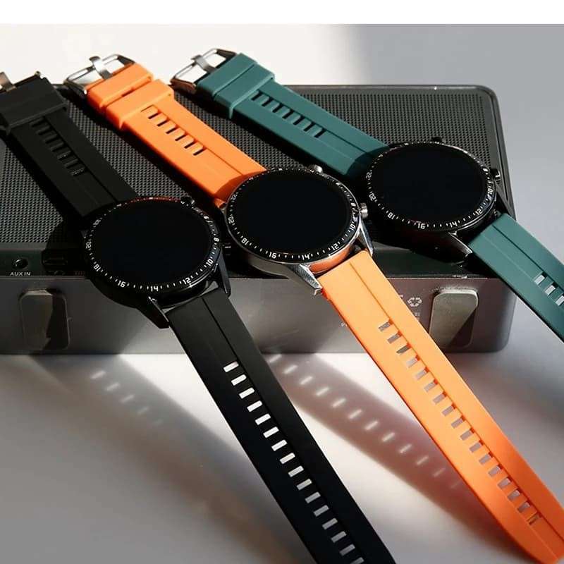 Promo TALI STRAP SMARTWATCH JAM SILIKON BAND HUAWEI GT GT2 46MM MODEL -  Black di Seller Tubruks - Kota Jakarta Barat, DKI Jakarta | Blibli