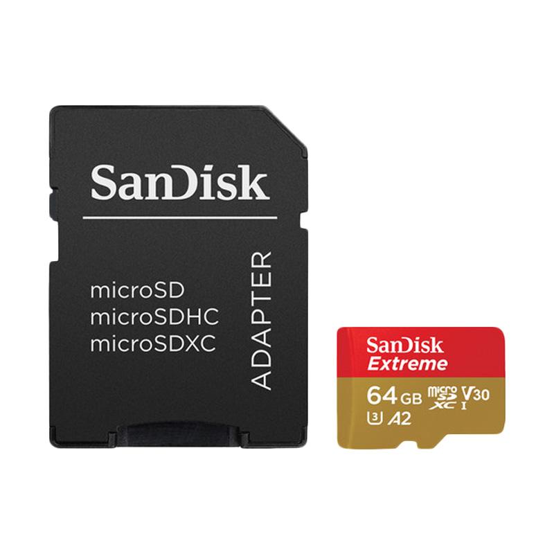 Jual Sandisk Extreme Micro Sdxc Uhs I Memory Card 64gb 160mbps Read 60mbps Write Online Oktober 2020 Blibli Com