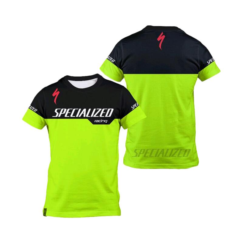 Kaos Urban Jersey Sepeda Baju Olahraga Pria Hijau [AD0138]