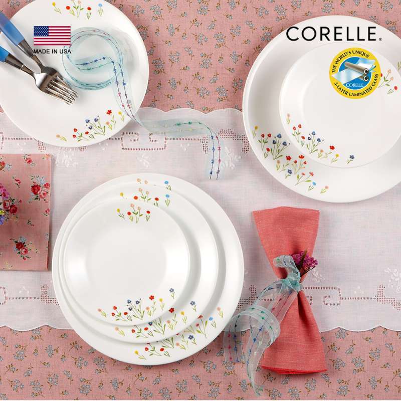 Corelle Rose Dinner Plates Corelle Vitrelle Chelsea Rose 12