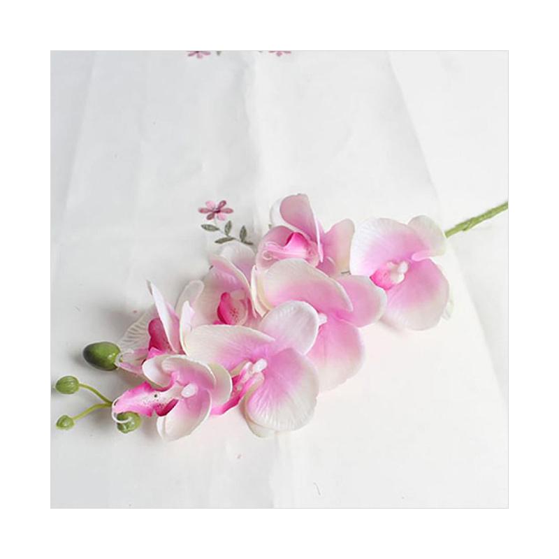 Jual Bluelans Artificial Butterfly Orchid Flower 1 Piece Wedding Home Decor Fake Cloth Flower Online September 2020 Blibli Com