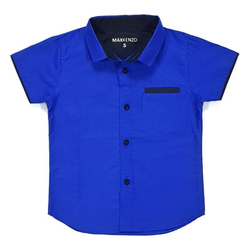 Promo Kemeja Polos 1 10 Tahun MAXKENZO Kemeja Pendek Baju Anak