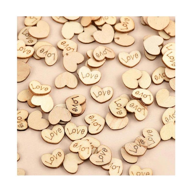 Jual Bluelans 2 Rustic Wooden Wood Love Heart Stars Wedding Table Scatter Decoration Crafts 100 Pcs Online September 2020 Blibli Com