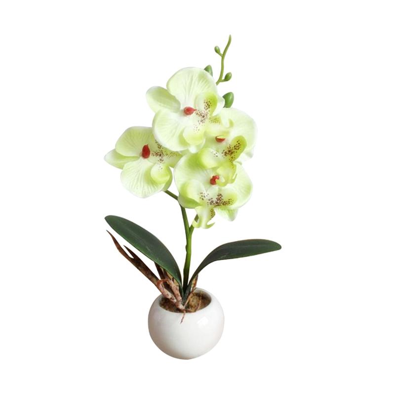Jual Bluelans Four Head Butterfly Orchid Meaty Plant Bonsai Artificial Flower Home Decoration Online September 2020 Blibli Com