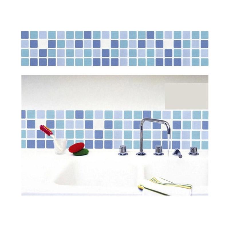 Jual Bluelans Mosaic Wall Stickers Bathroom Waterproof Backsplash