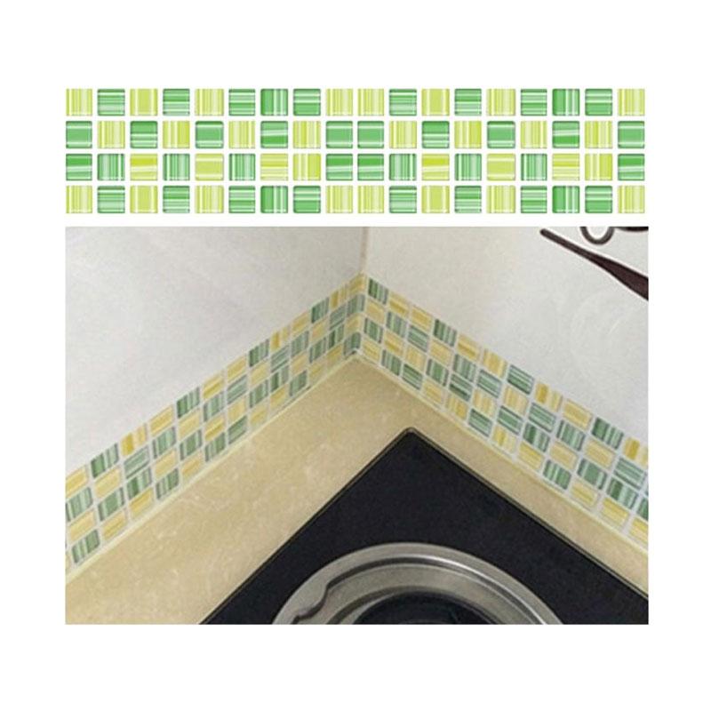 Jual Bluelans Mosaic Wall Stickers Bathroom Waterproof Backsplash