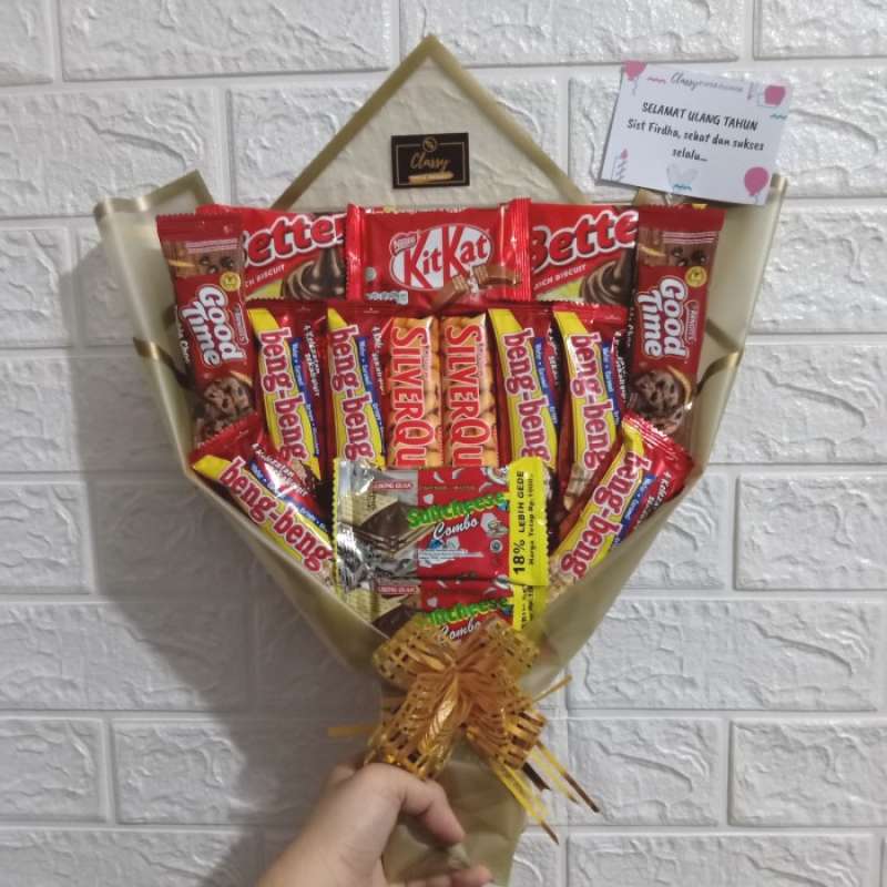 Promo Gratis Ongkir Snack Bouquet Premium Wrap Bucket Buket Bunga Snack Jajan Coklat Tanpa Kardus Di Seller Highland Park Kota Jakarta Selatan Dki Jakarta Blibli