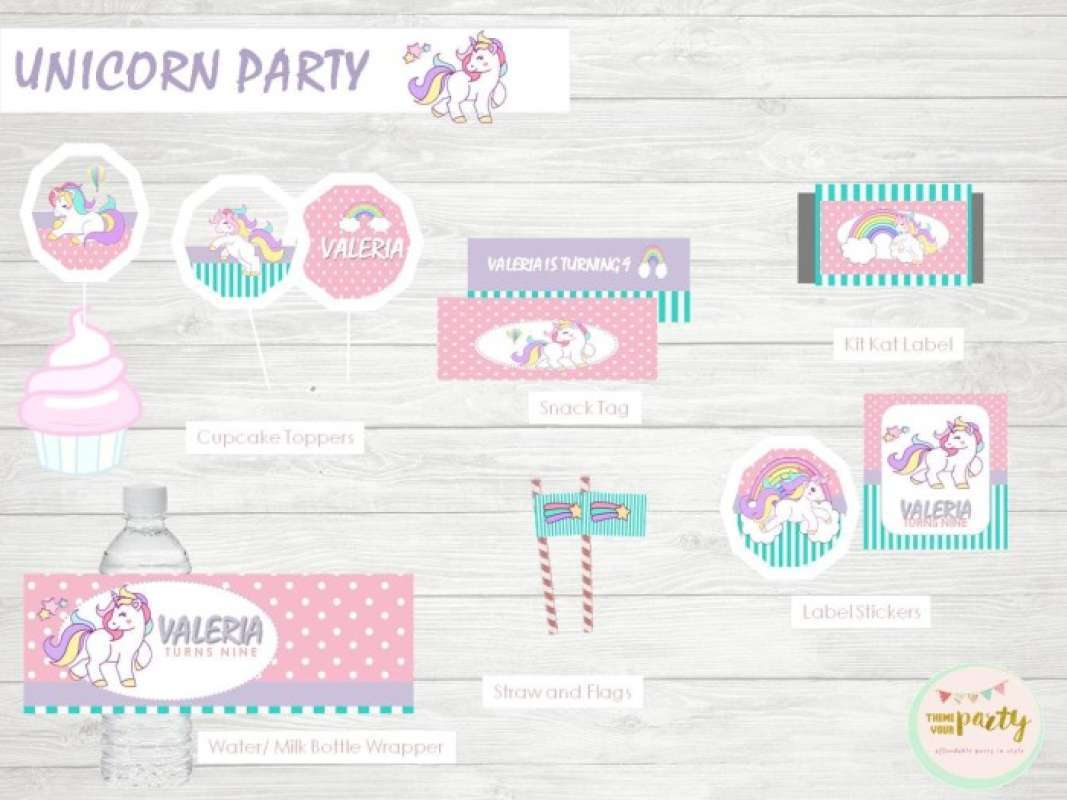 Jual Gratis Ongkir Unicorn Party - Dessert Table Decoration ...