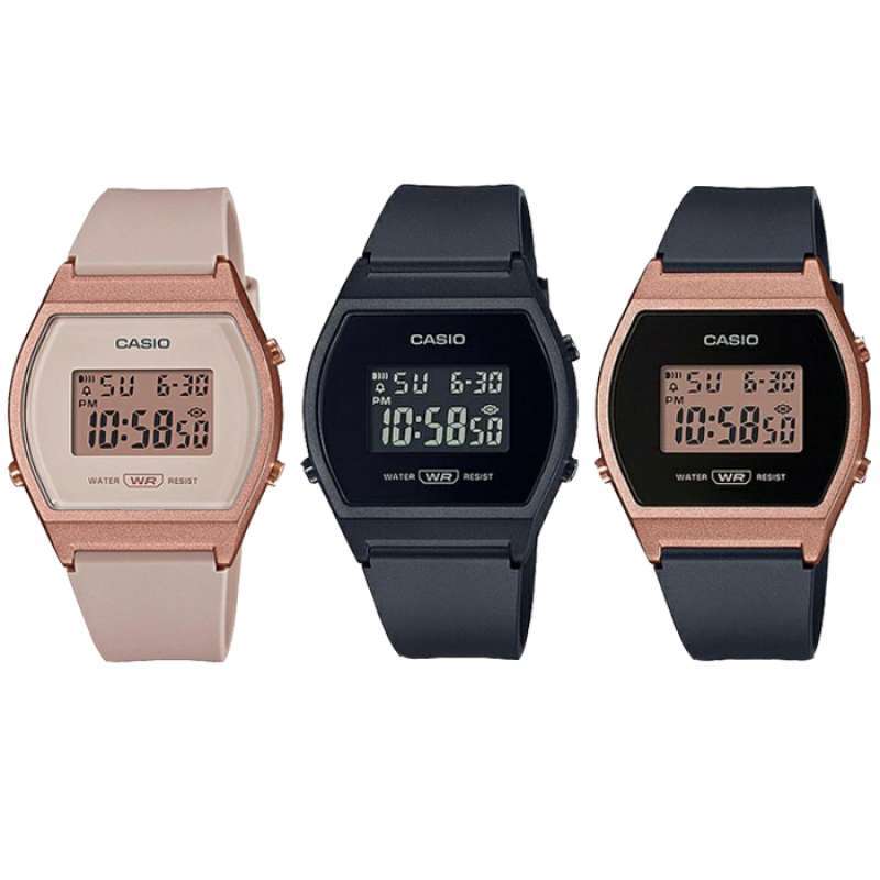 Jam tangan casio wanita rose gold sale