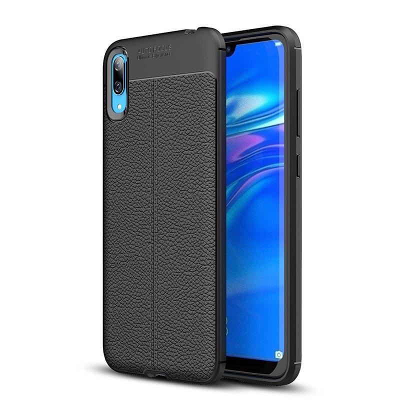 Jual Delkin Leather Auto Focus Softcase Casing For Huawei Y7 Pro 2019 Black Original Online Oktober 2020 Blibli Com
