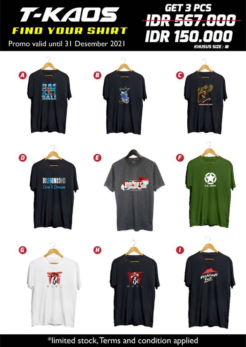CLEARANCE SALE KAOS DESIGN PREMIUM 