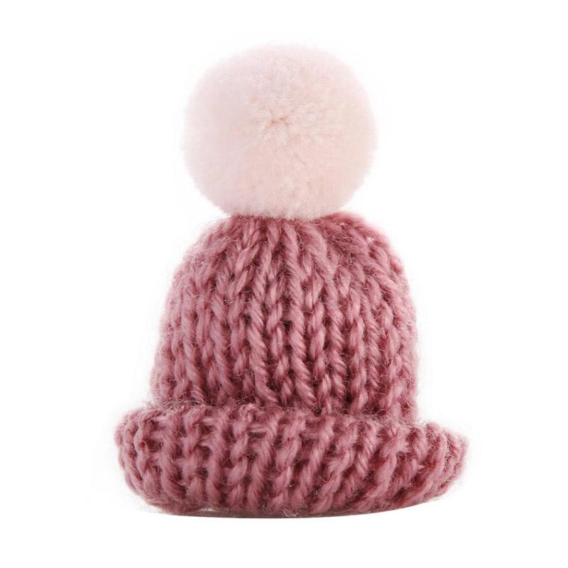 pink pom pom hat womens