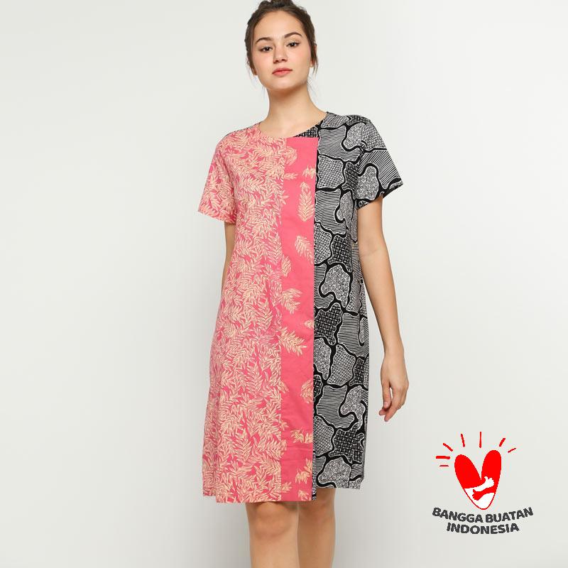 Dress hitam pink 2025
