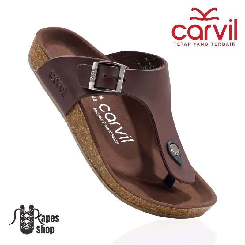 Jual SANDAL CARVIL PRIA ORIGINAL SANDAL CASUAL JEPIT PRIA KULIT