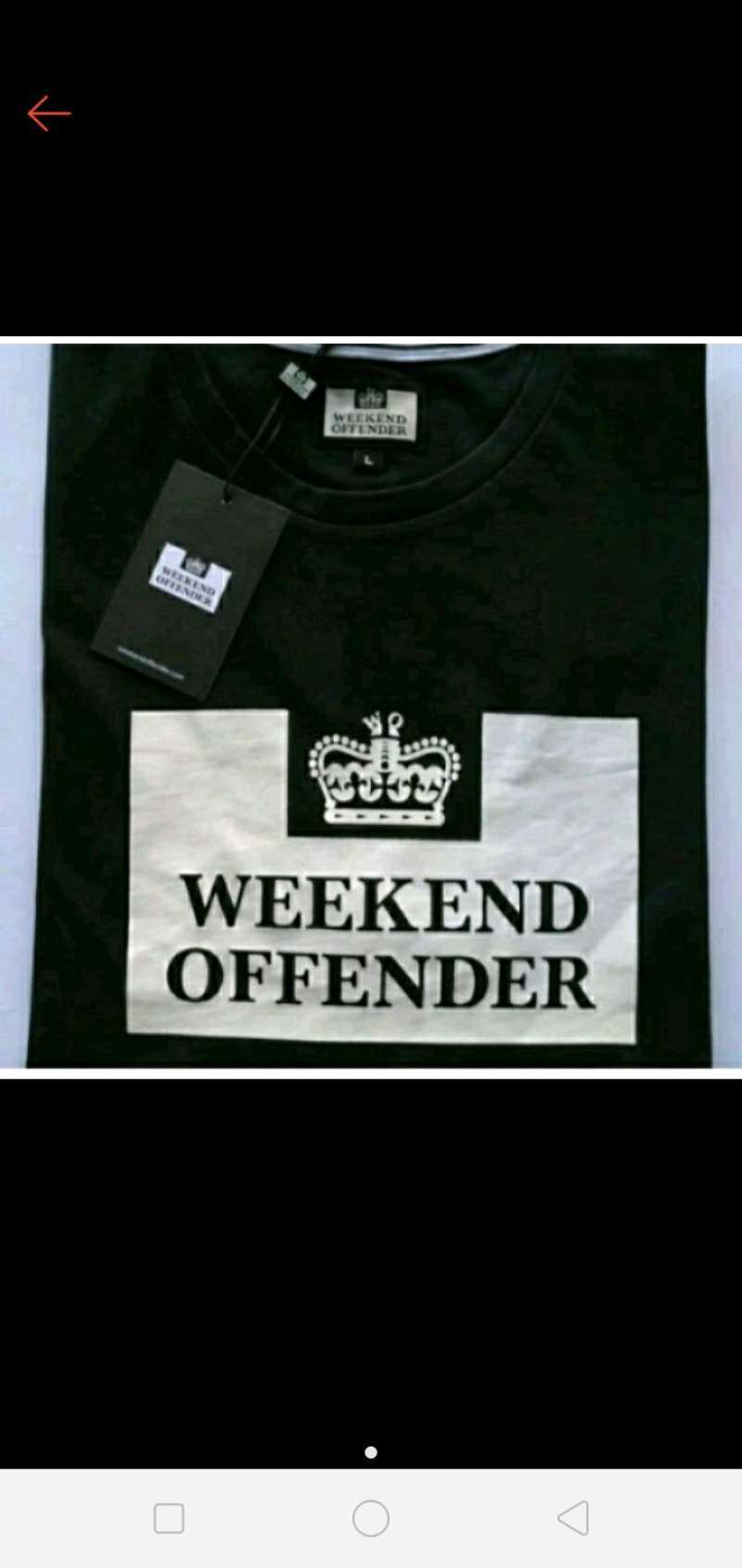 Jual T SHIRT KAOS DISTRO CASUAL WEEKEND OFFENDER ORIGINAL L di