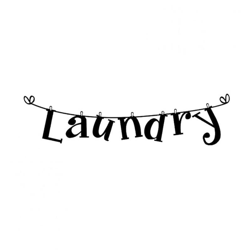 Jual Bluelans Fashion Laundry Letters Room Home Bedroom Decor