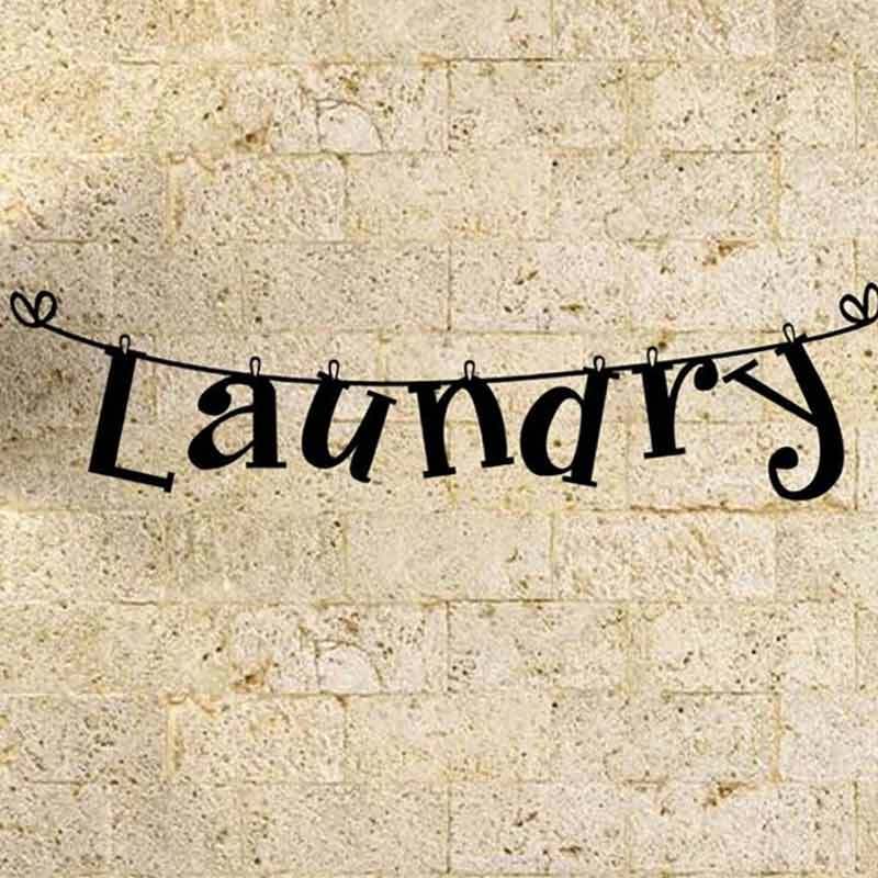Jual Bluelans Fashion Laundry Letters Room Home Bedroom Decor