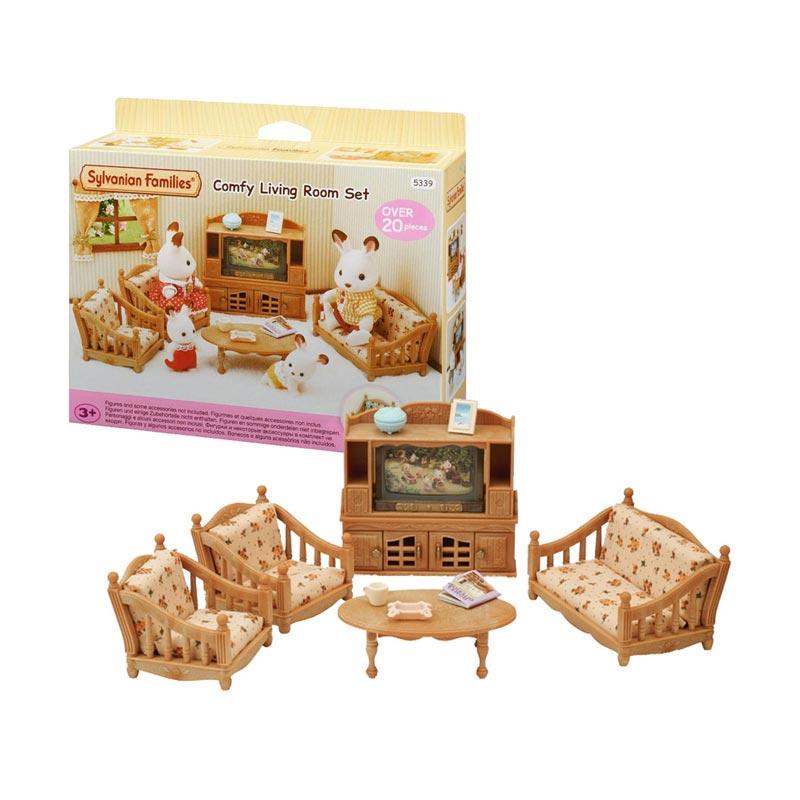 sylvanian families comfy living room set