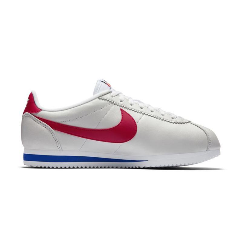 white and red cortez nike