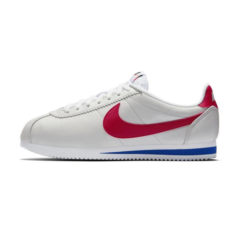 blue red and white nike