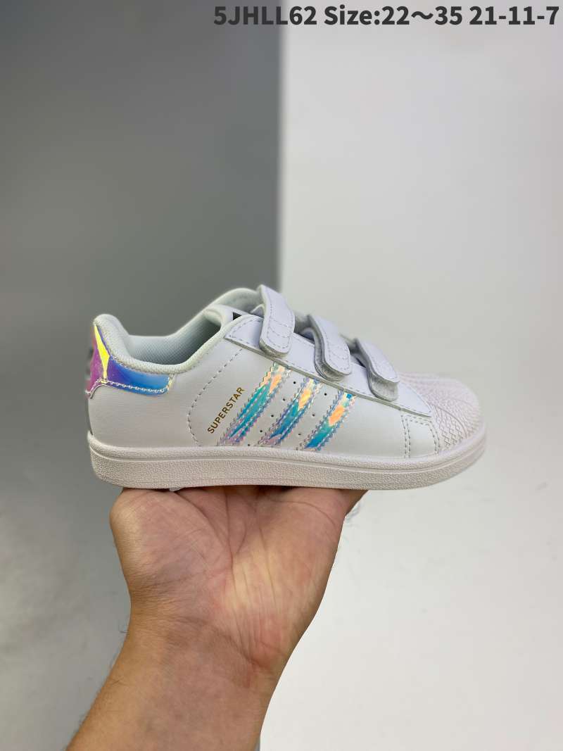 Adidas superstar best sale velcro size 11
