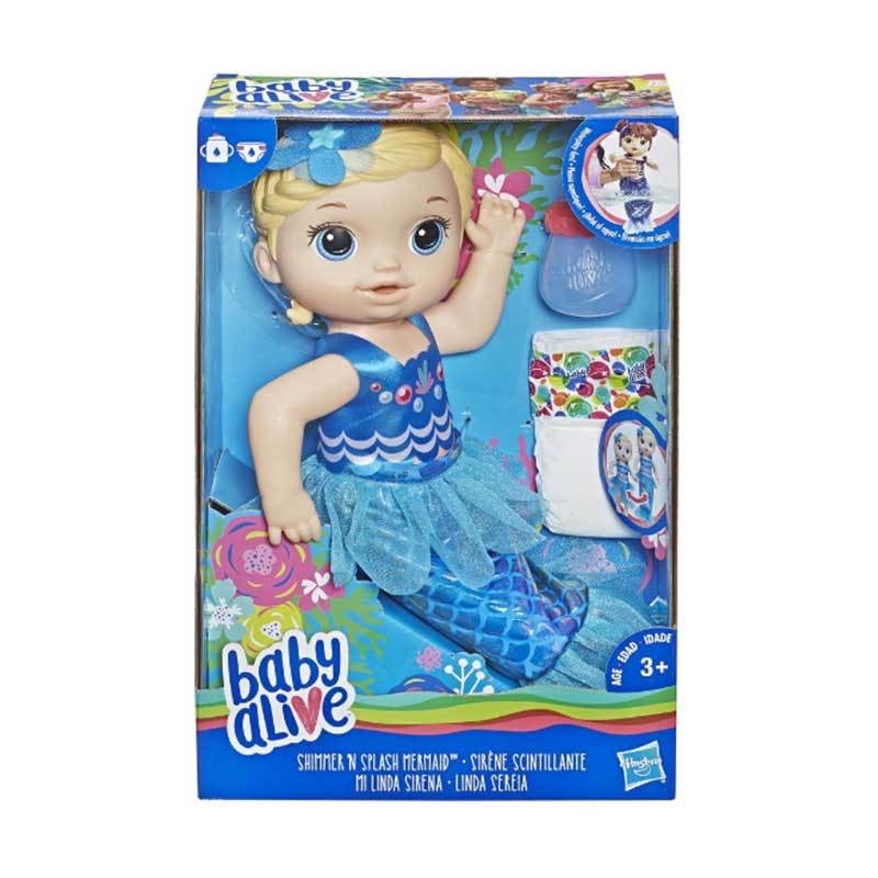 Jual Baby Alive Shimmer And Splash Mermaid Blonde Hair E3693 Online September 2020 Blibli Com
