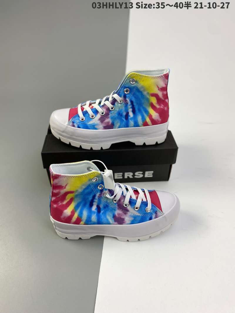 colored lugged converse