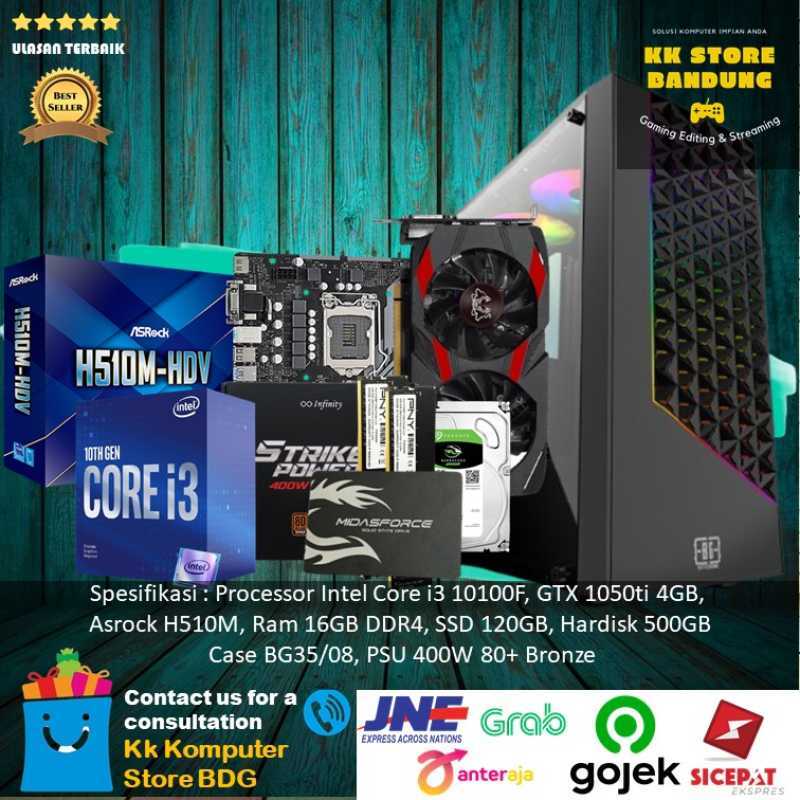I3 10100f sales 1050ti