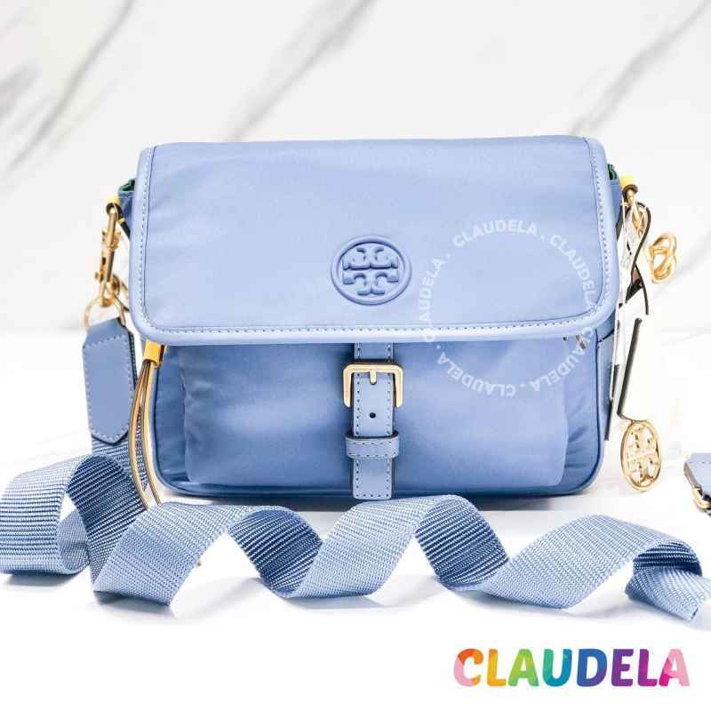 Tory burch perry nylon outlet crossbody bluewood