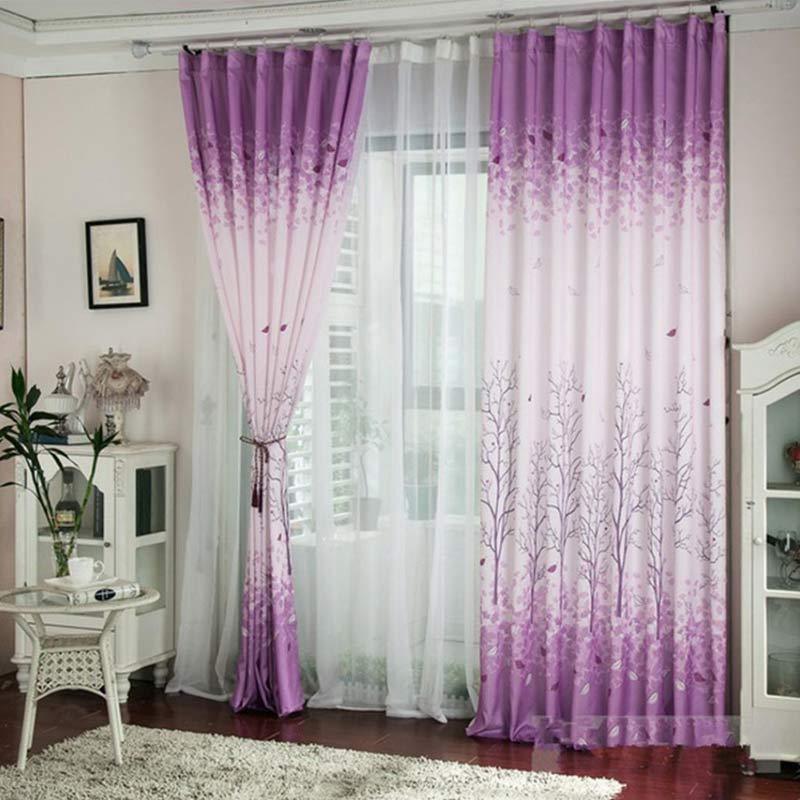 Jual Bluelans Modern Tree Door Window Drape Panel Balcony Scarf Valance Home Decor Curtain Online Januari 2021 Blibli