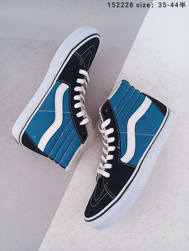 Jual Vans sk8 hi navy blue classic Plush one of the most textured navy blue  winter Plush warmth in autumn and winter this year, which is very suitable  fo di Seller SNK