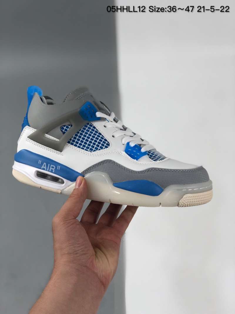 blue and white jordan basketball shoes