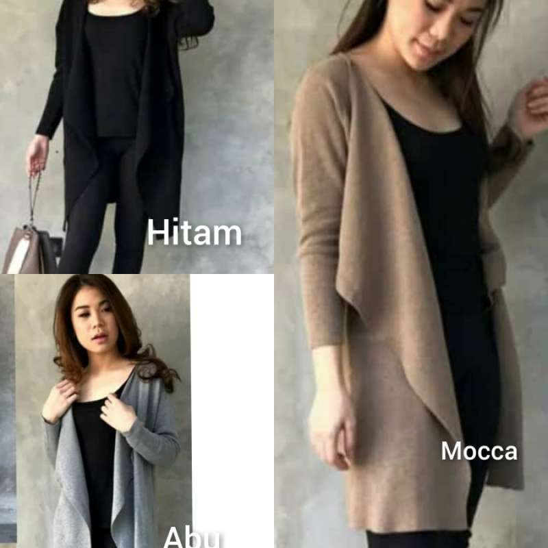 Ongkir Cardigan Panjang Rajut Model 