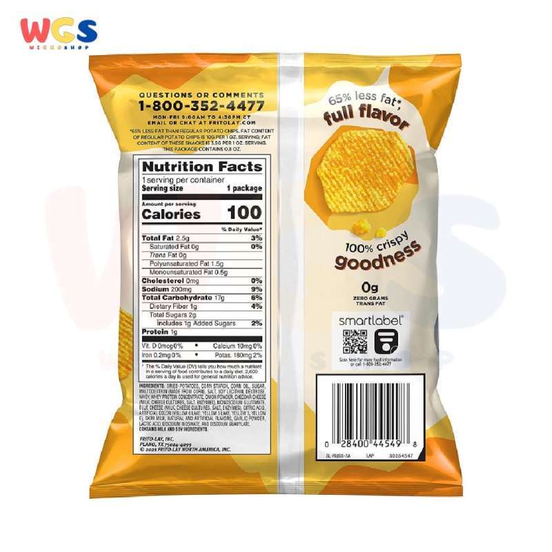 Jual Ruffles Baked Cheddar & Sour Cream 65% Less Fat Potato ...