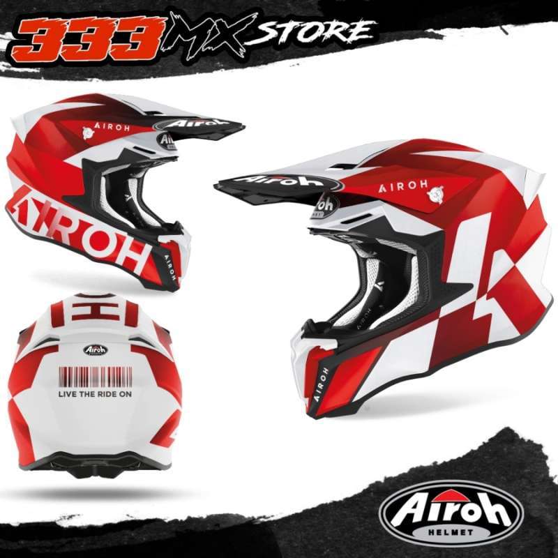 Jual AIROH TWIST 2.0 LIFT RED 2022 HELM 
