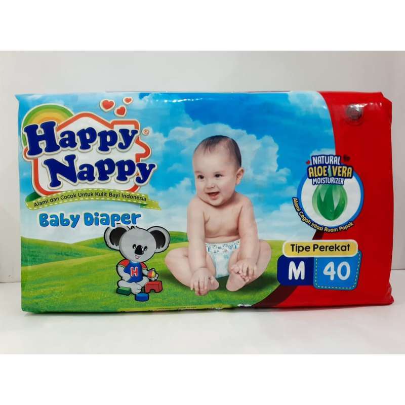Jual HAPPY NAPPY Baby Diapers Popok Perekat M40 M 40 Popok Happy