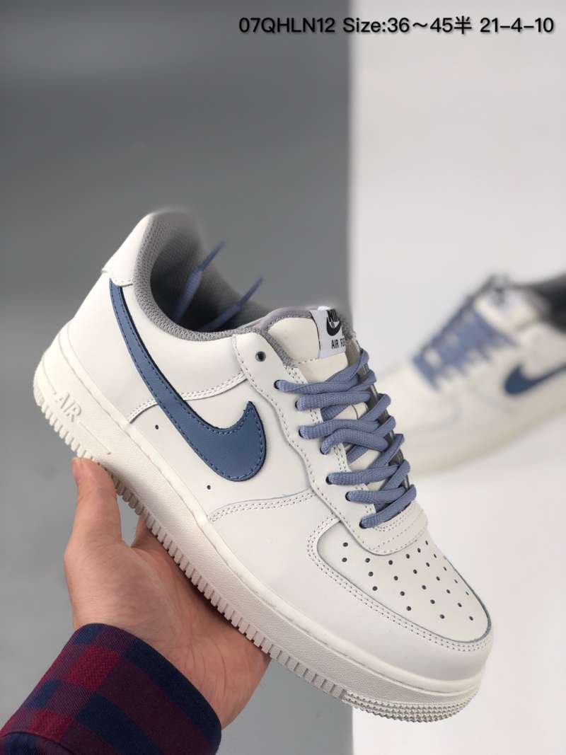 nike air force 1 navy blue leather