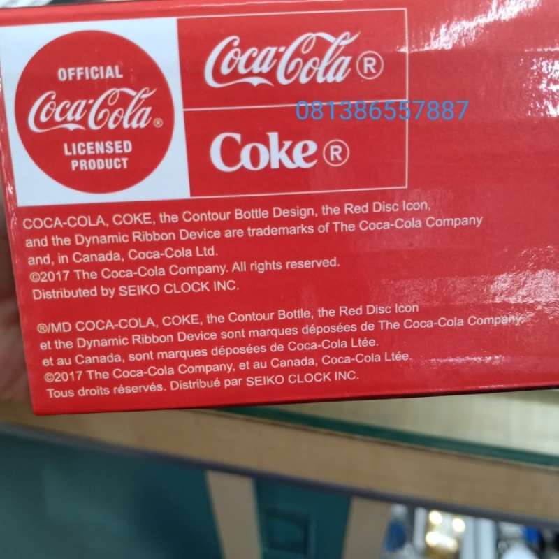 Jual Jam Beker/Weker Seiko QHE906W QHE906 OFFICIAL COCA COLA ...