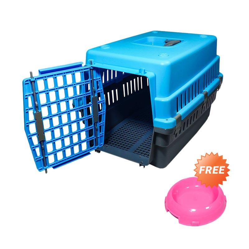 Opo Cat Pet Voyager Carrier Kandang Hewan for Kucing/ Anjing/ Kelinci/  Musang [Size Medium]