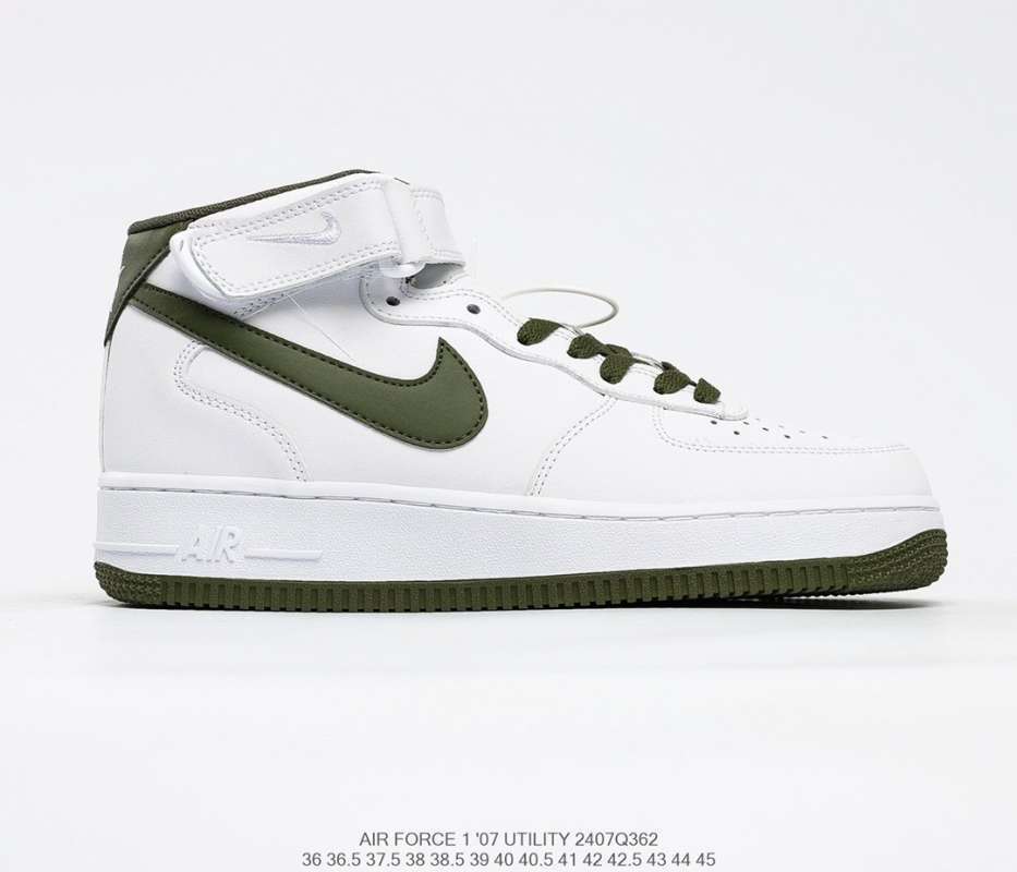 Jual Original NIKE AIR Force 1 Mid White Green avocado 🥑 NIKE AIR Force  No. 1 high top versatile leisure sports board shoes. Soft elastic  cushioning e - 40 di Seller Kang Yadong Shop - | Blibli