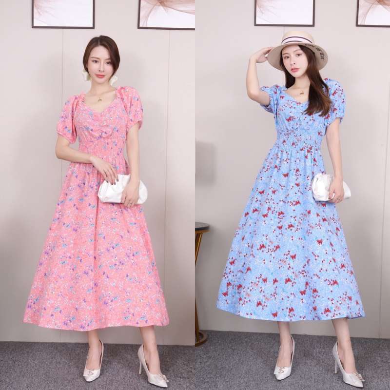 Jual Korea Dress Import / Vero Floral 