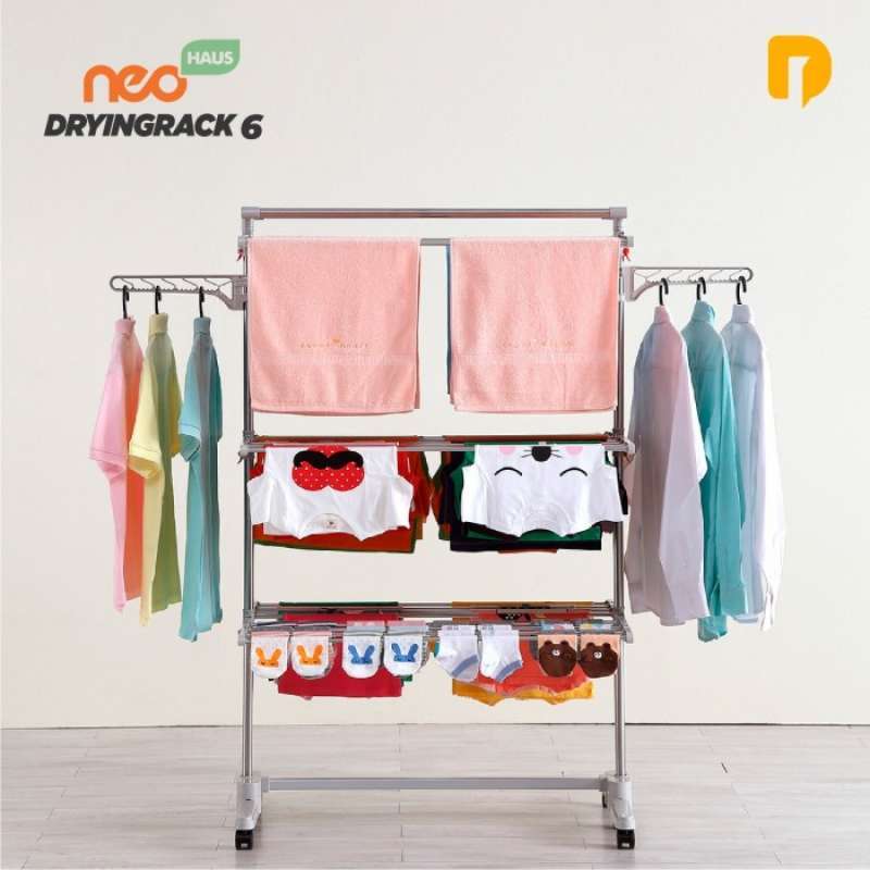 Promo BARU Jemuran Lipat Jemuran Baju Handuk Dolee Fun