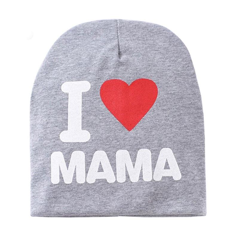 Love Mama Knitted Cap Cotton Beanie Hat 